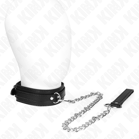 Kink Collar & Gag Kink - Snake Pattern Necklace With Leash 65 Cm