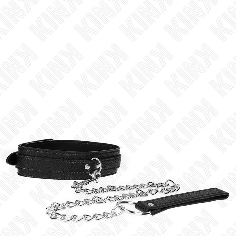 Kink Collar & Gag Kink - Snake Pattern Necklace With Leash 65 Cm