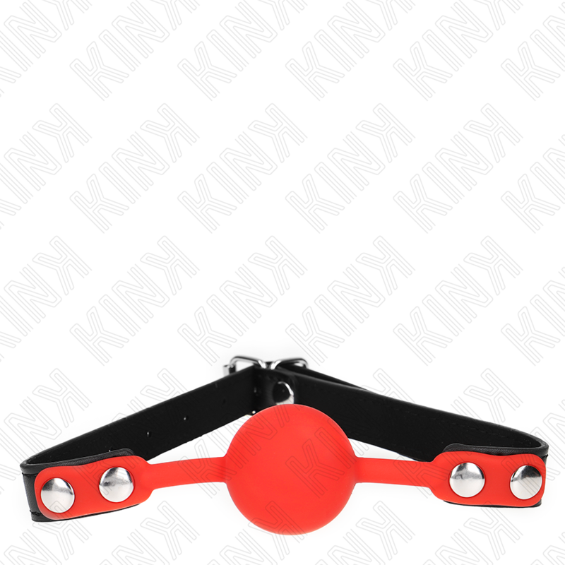 Kink Collar & Gag Kink - Red Silicone Ball 4 Cm Gag 60 X 2 Cm