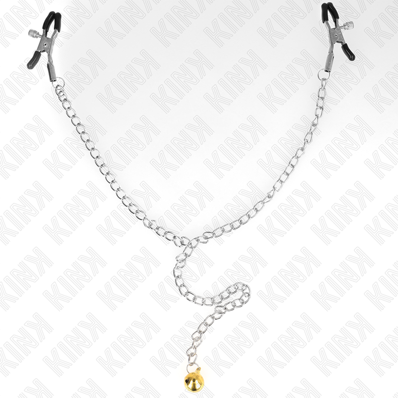 Kink Nipple Grip Kink - Chain Nipple Clamps With Bell 30 Cm