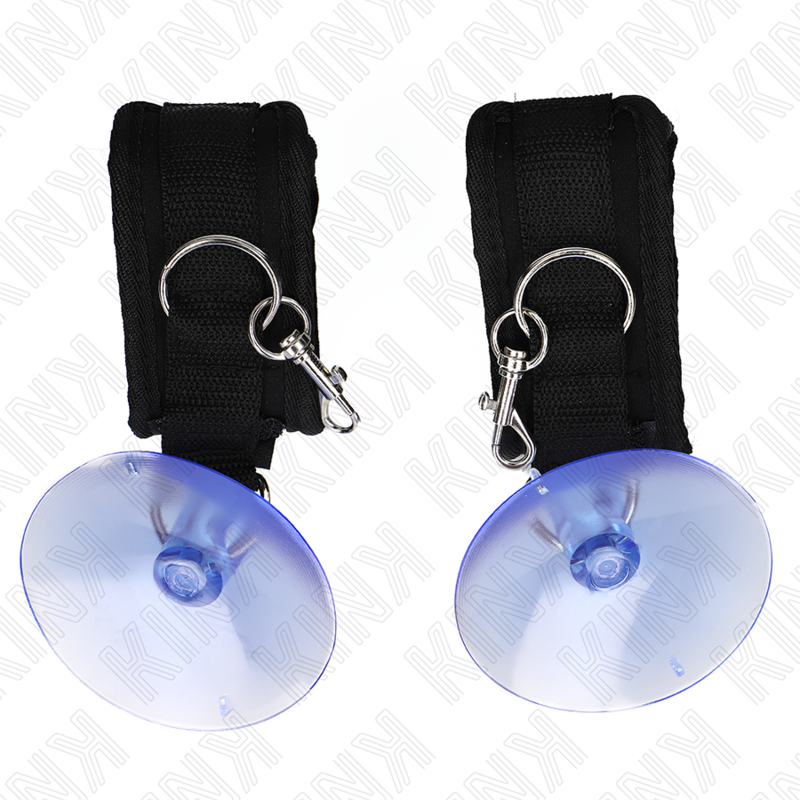 Kink Wrist Restraint Kink - Suction Cup Wrist Restraints Black 29-40 Cm X 5 Cm