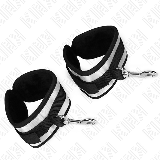 Kink Wrist Restraint Kink - Neoprene Wrist Cuffs Grey 23 X 5 Cm