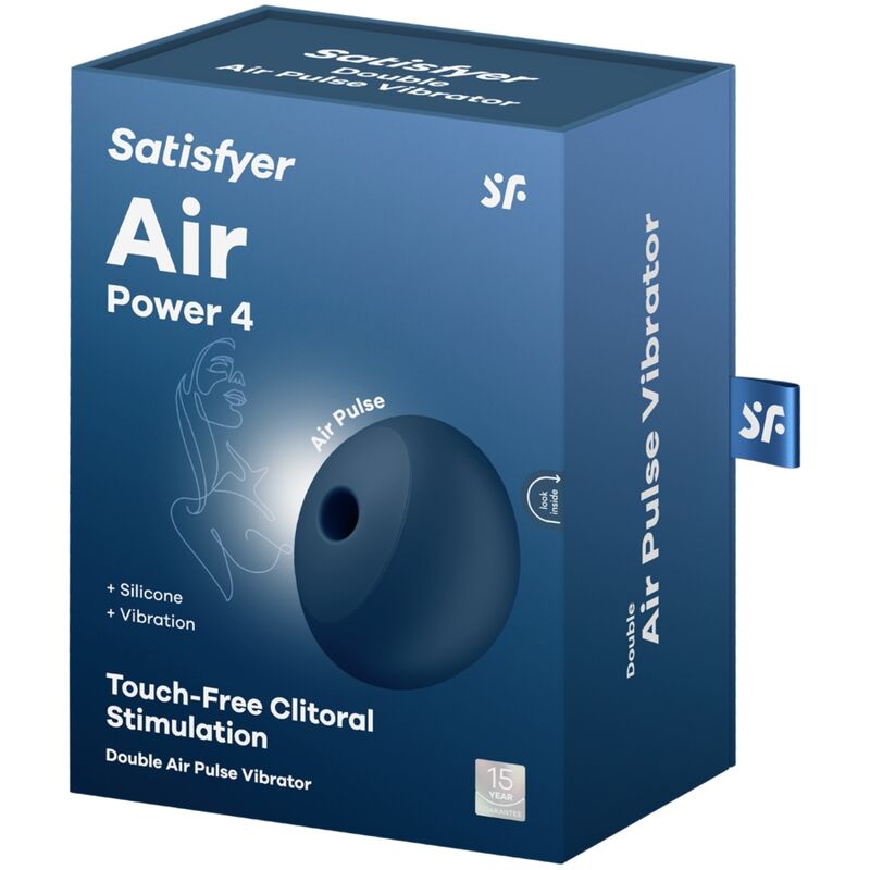Satisfyer Air Power 4 Stimulator Vibrator 12 Blue