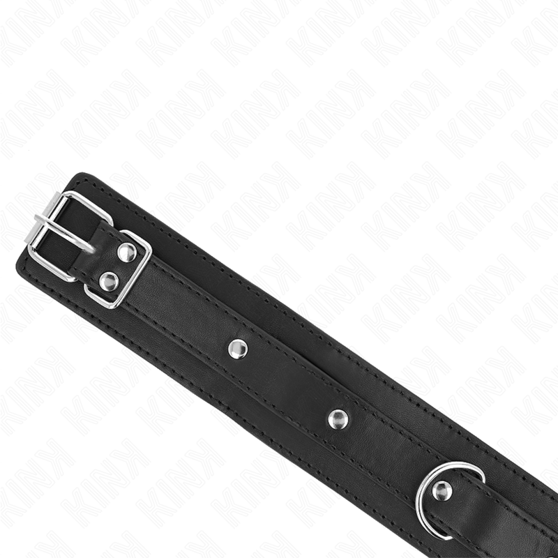 Kink Collar & Gag Kink - Necklace With Leash 65 Cm 1 Ring Adjustable 38-49 Cm X 5 Cm