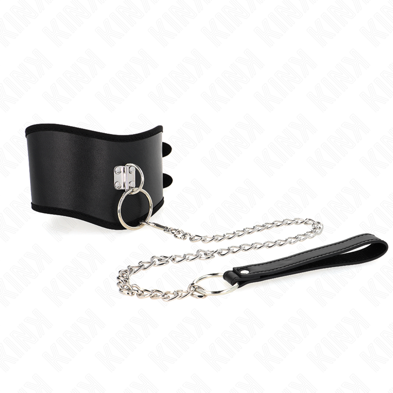 Kink Collar & Gag Kink - Necklace 65 Cm With Wide Strap Adjustable 40-55 Cm X 10 Cm