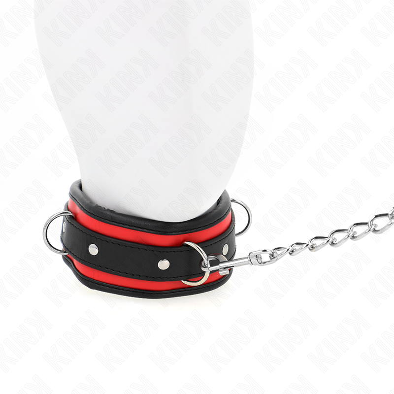 Kink Collar & Gag Kink - Heavy Necklace With Belt 65 Cm Model 2 Adjustable 36.5-50 Cm