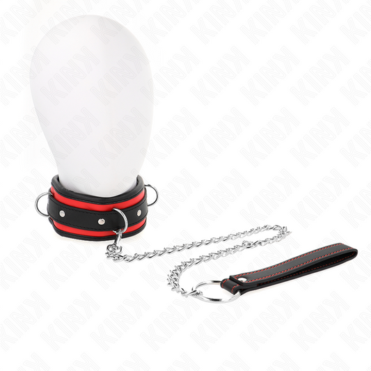 Kink Collar & Gag Kink - Heavy Necklace With Belt 65 Cm Model 2 Adjustable 36.5-50 Cm