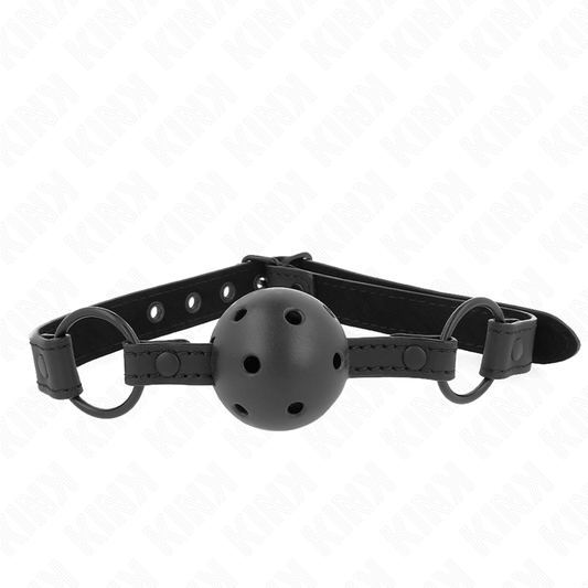 Kink Collar & Gag Kink - Neoprene Ball 4.5 Cm Gag 63.5 X 2 Cm Adjustable 41 X 59 Cm