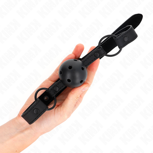 Kink Collar & Gag Kink - Neoprene Ball 4.5 Cm Gag 63.5 X 2 Cm Adjustable 41 X 59 Cm