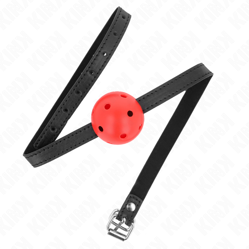 Kink Collar & Gag Kink - Simplicity Red Breathable 4.5 Cm Ball Gag 62 X 1.5 Cm