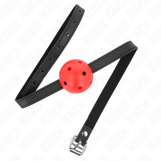Kink Collar & Gag Kink - Simplicity Red Breathable 4.5 Cm Ball Gag 62 X 1.5 Cm