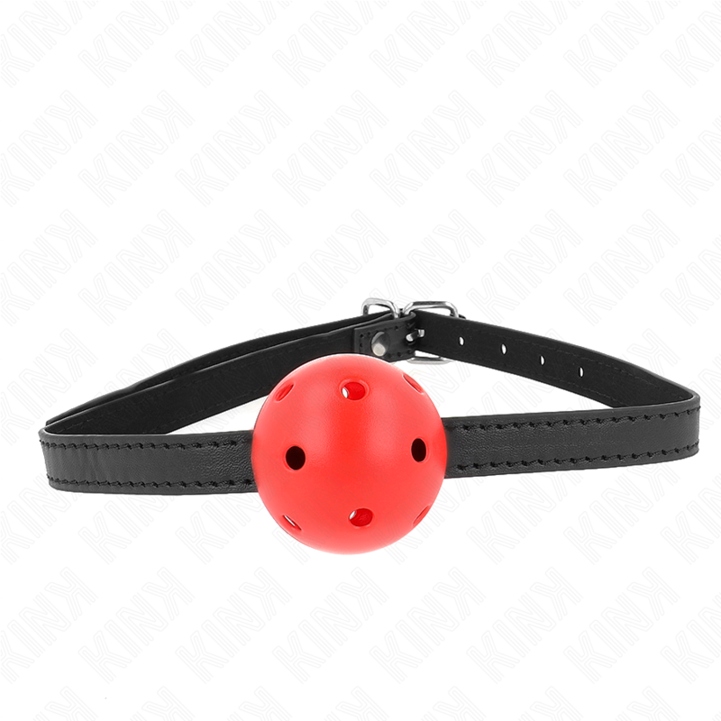 Kink Collar & Gag Kink - Simplicity Red Breathable 4.5 Cm Ball Gag 62 X 1.5 Cm