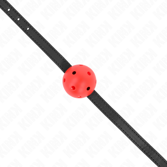 Kink Collar & Gag Kink - Simplicity Red Breathable 4.5 Cm Ball Gag 62 X 1.5 Cm