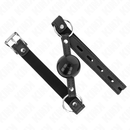 Kink Collar & Gag Kink - Tpe Ball 4 Cm Gag With Black Lock 60 X 2 Cm