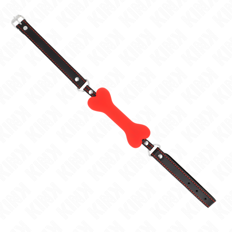 Kink Collar & Gag Kink - Red Bone 12 Cm Gag 63 X 2 Cm