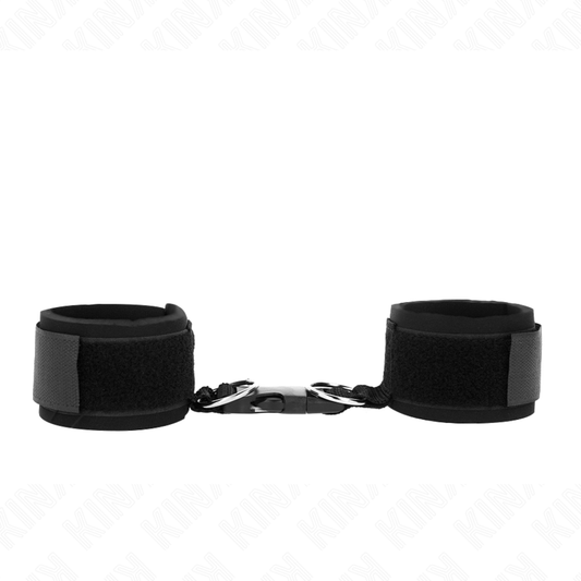 Kink Wrist Restraint Kink - Neoprene Hook&Loop Fastener Wrist Restraints Black Adjustable 22-34 Cm