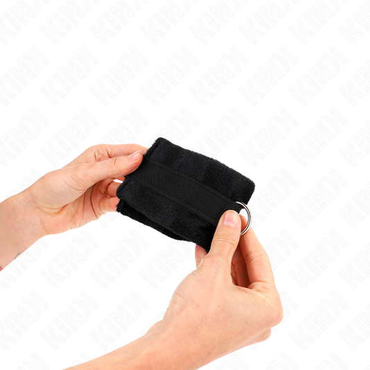 Kink Wrist Restraint Kink - Beginner Fur Hand Cuffs Black 30 X 7 Cm