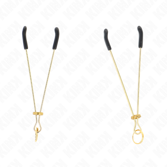 Kink Nipple Grip Kink - Thin Nipple Clamps Gold 7 Cm