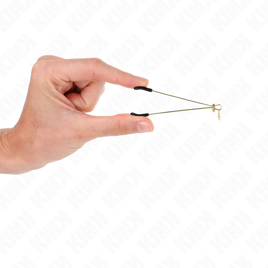 Kink Nipple Grip Kink - Thin Nipple Clamps Gold 7 Cm
