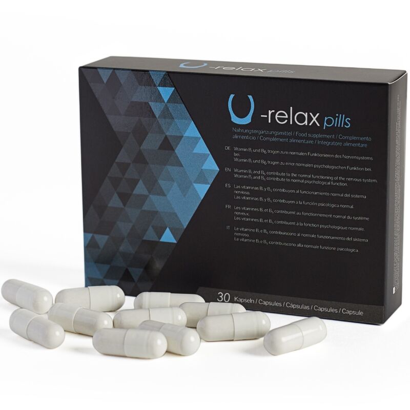 500 Cosmetics - U-Relax Capsules Relaxation And Anxiety Reduction - 30 Capsules.