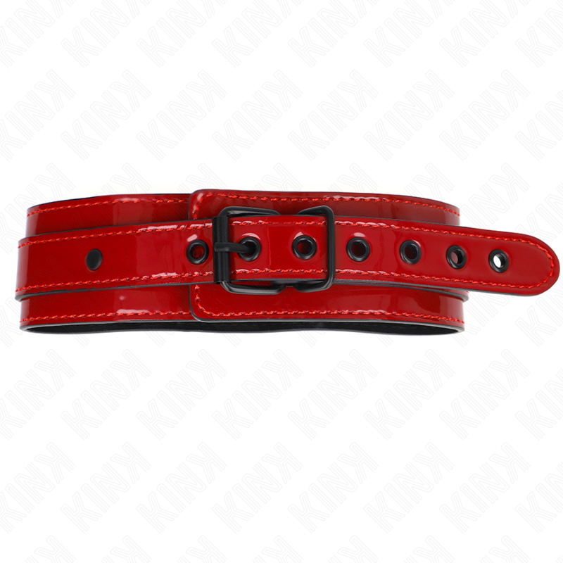 Kink Collar & Gag Kink - Wine Red Adjustable Necklace 37.5-49.5 Cm X 5 Cm