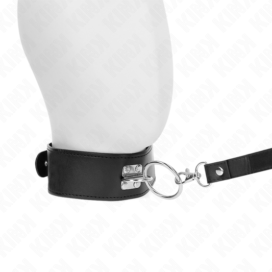 Kink Collar & Gag Kink - Studded Leash 116 Cm Collar With Leatherette Strap 50 X 5 Cm