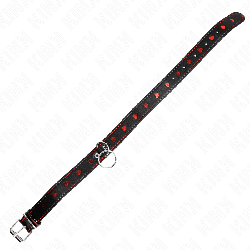 Kink Collar & Gag Kink - Necklace With Strap 65 Cm Heart Details 52.5 X 2.5 Cm