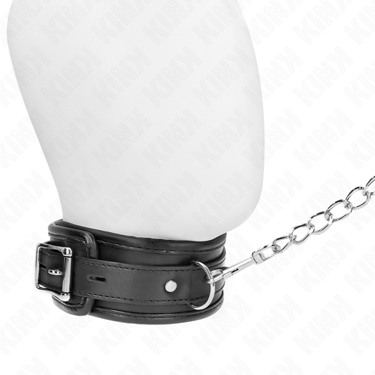 Kink Collar & Gag Kink - Basic Model Collar With Leash 65 Cm Model 1 53 X 6 Cm