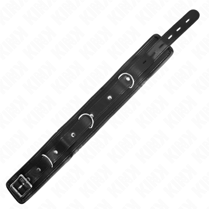 Kink Collar & Gag Kink - Basic Model Collar With Leash 65 Cm Model 1 53 X 6 Cm