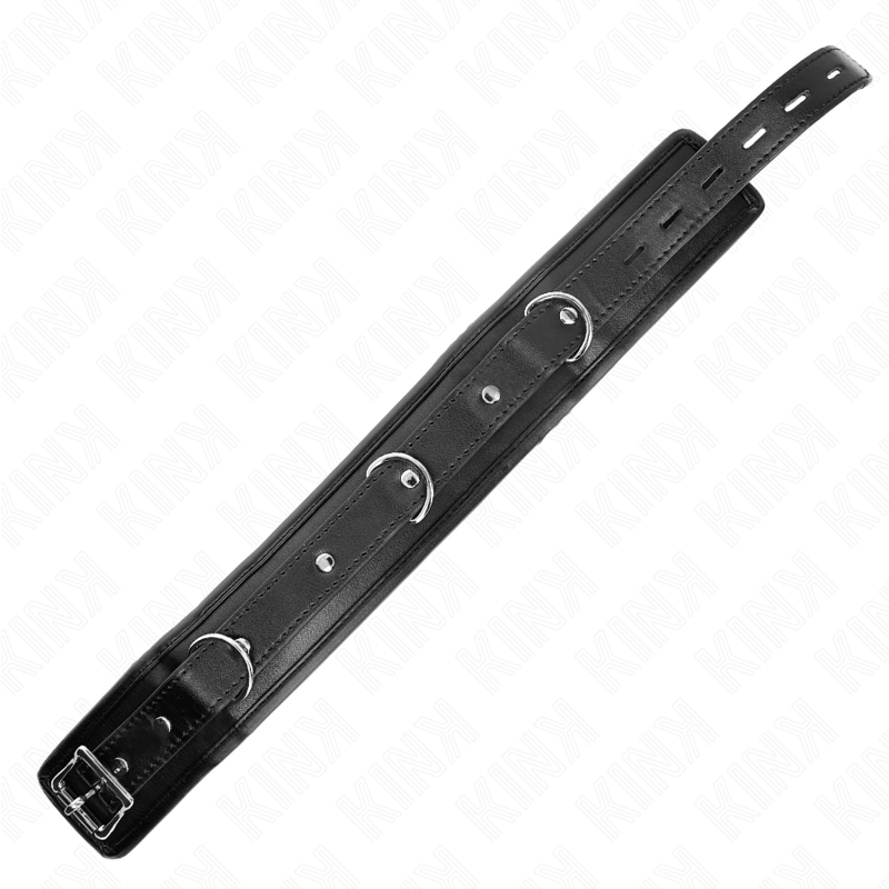 Kink Collar & Gag Kink - Heavy Necklace With Belt 65 Cm Model 1 Adjustable 36.5-50 Cm