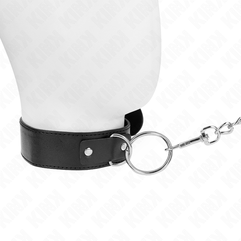 Kink Collar & Gag Kink - Basic Model Collar With Leash Model 4 Adjustable 36-43 Cm