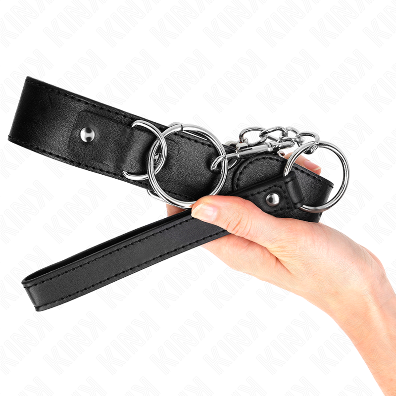 Kink Collar & Gag Kink - Basic Model Collar With Leash Model 4 Adjustable 36-43 Cm