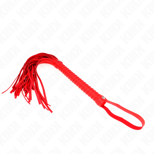 Kink Impact & Touch Kink - Whip With Red Textured Handle 48.5 Cm
