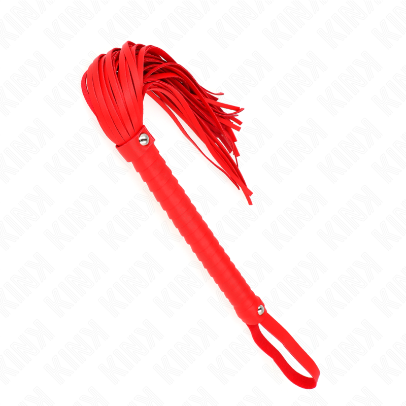 Kink Impact & Touch Kink - Whip With Red Textured Handle 48.5 Cm