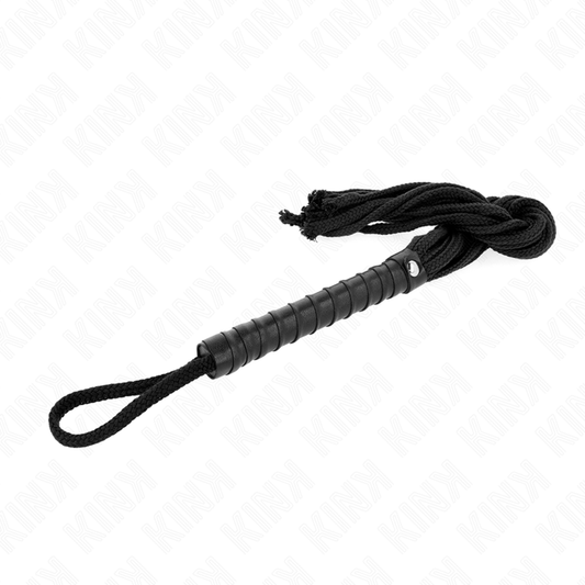 Kink Impact & Touch Kink - Black Rope Whip 56 Cm