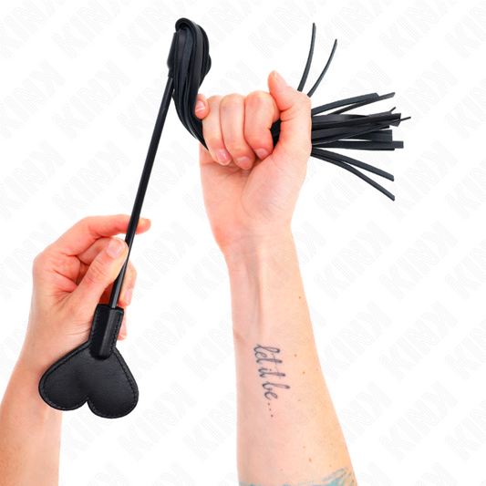 Kink Impact & Touch Kink - Range Whip With Heart Pandel 35 Cm