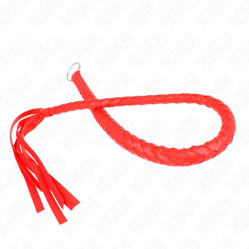 Kink Impact & Touch Kink - Snake Whip With Red Hand Ring 65 Cm
