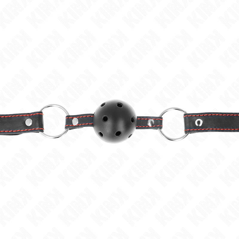 Kink Collar & Gag Kink - Hollow Hard Black Ball Gag Model 2 65 X 2.5 Cm