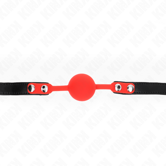 Kink Collar & Gag Kink - Silicone Ball 4 Cm Gag With Lock 60 X 2 Cm