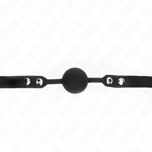 Kink Collar & Gag Kink - Model 1 Silicone Ball 4 Cm Gag With Lock 60 X 2 Cm