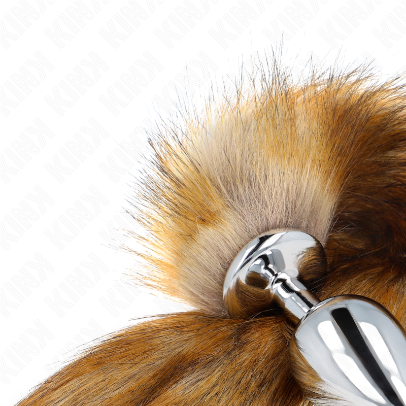 Kink Pleasure Plugs Kink - Anal Plug Size L 10 X 4 Cm With Synthetic Tail 40 Cm Brown