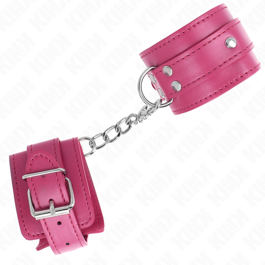Kink Wrist Restraint Kink - 3 D-Ring Wrist Restraints Adjustable Pink 17.5-25 Cm X 6 Cm