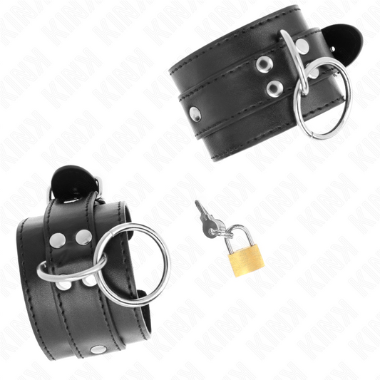 Kink Wrist Restraint Kink - O-Ring Locked Wrist Restraints Black Adjustable 20-28 Cm X 5.5 Cm