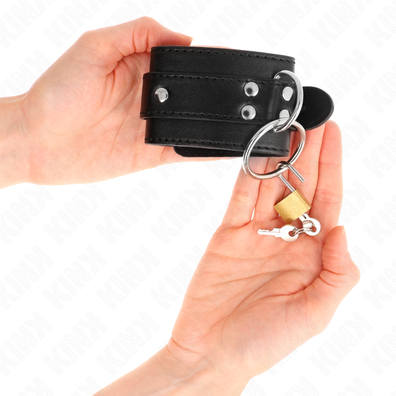 Kink Wrist Restraint Kink - O-Ring Locked Wrist Restraints Black Adjustable 20-28 Cm X 5.5 Cm
