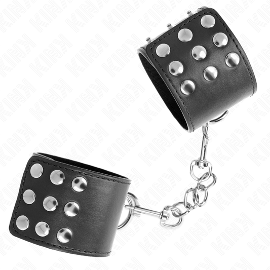 Kink Wrist Restraint Kink - Wrist Restraints With Snap Fasten Black Adjustable 19-24 Cm X 5.5 Cm