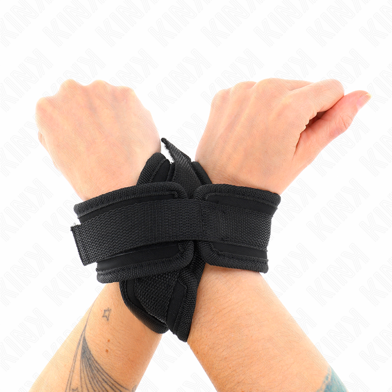 Kink Wrist Restraint Kink - Cross Cuffs Black 34 X 5.5 Cm