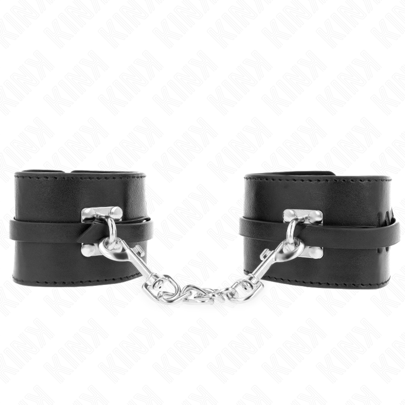 Kink Wrist Restraint Kink - Deluxe Locking Wrist Restraints Black Adjustable 14.5-21 Cm X 6 Cm