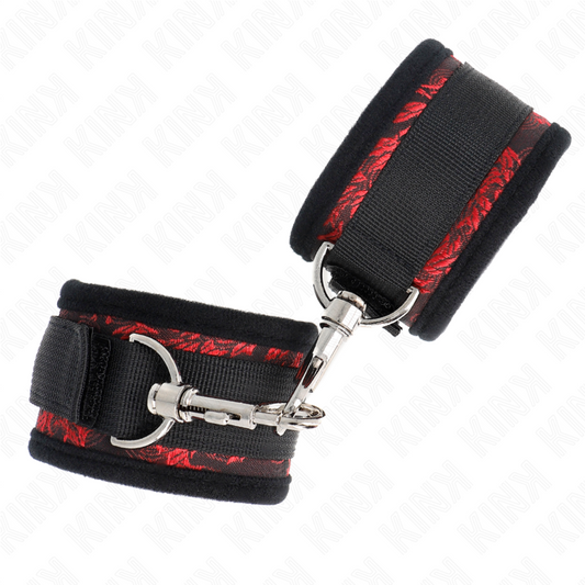Kink Wrist Restraint Kink - Scandal Wrist Restraints Red-Black