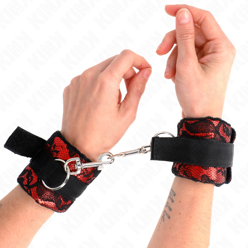Kink Wrist Restraint Kink - Scandal Wrist Restraints Red-Black