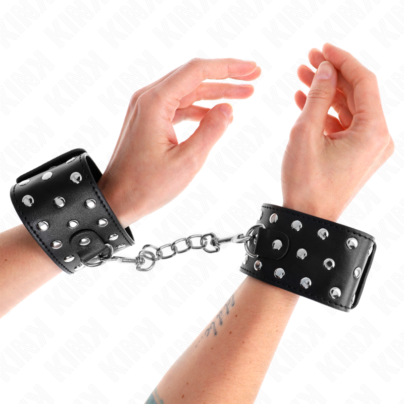 Kink Wrist Restraint Kink - Punk Wrist Restraints Adjustable 19-24 Cm X 5.5 Cm